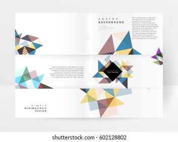 Memphis Geometric background Template for covers, flyers, banners, posters and placards, may be used for presentations and books, EPS10 vector illustration