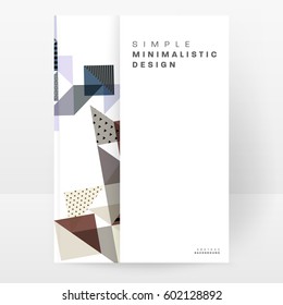 Memphis Geometric background Template for covers, flyers, banners, posters and placards, may be used for presentations and books, EPS10 vector illustration