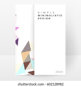 Memphis Geometric background Template for covers, flyers, banners, posters and placards, may be used for presentations and books, EPS10 vector illustration