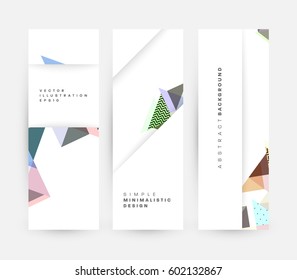 Memphis Geometric background Template for covers, flyers, banners, posters and placards, may be used for presentations and books, EPS10 vector illustration