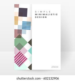 Memphis Geometric background Template for covers, flyers, banners, posters and placards, may be used for presentations and books, EPS10 vector illustration