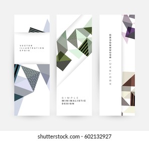 Memphis Geometric background Template for covers, flyers, banners, posters and placards, may be used for presentations and books, EPS10 vector illustration