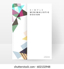 Memphis Geometrischer Hintergrund Vorlage für Cover, Flyer, Banner, Plakate und Plakate, kann für Präsentationen und Bücher verwendet werden, EPS10 Vektorgrafik