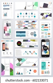 Memphis Geometric background Template for covers, flyers, banners, posters and placards, may be used for presentations and books, EPS10 vector illustration