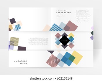 Memphis Geometric background Template for covers, flyers, banners, posters and placards, may be used for presentations and books, EPS10 vector illustration