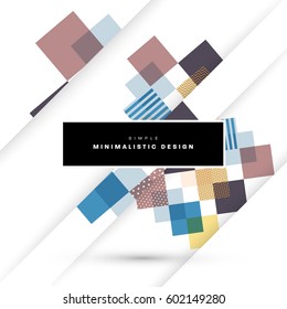 Memphis Geometric background Template for covers, flyers, banners, posters and placards, may be used for presentations and books, EPS10 vector illustration