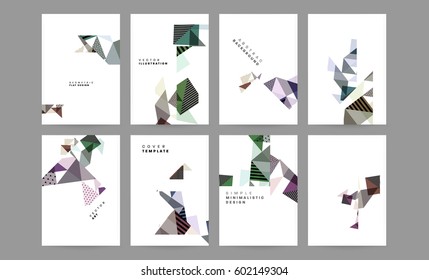 Memphis Geometric background Template for covers, flyers, banners, posters and placards, may be used for presentations and books, EPS10 vector illustration