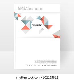 Memphis Geometric background Template for covers, flyers, banners, posters and placards, may be used for presentations and books, EPS10 vector illustration