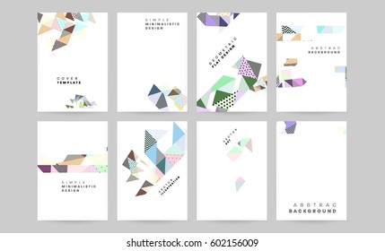 Memphis Geometric background Template for covers, flyers, banners, posters and placards, may be used for presentations and books, EPS10 vector illustration