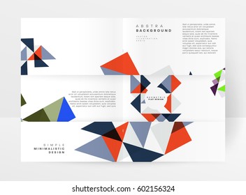 Memphis Geometric background Template for covers, flyers, banners, posters and placards, may be used for presentations and books, EPS10 vector illustration