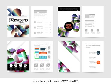 Memphis Geometric background Template for covers, flyers, banners, posters and placards, may be used for presentations and books, EPS10 vector illustration