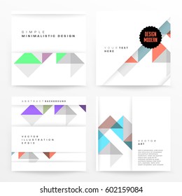 Memphis Geometric background Template for covers, flyers, banners, posters and placards, may be used for presentations and books, EPS10 vector illustration