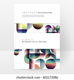 Memphis Geometric background Template for covers, flyers, banners, posters and placards, may be used for presentations and books, EPS10 vector illustration