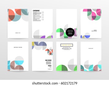 Memphis Geometric background Template for covers, flyers, banners, posters and placards, may be used for presentations and books, EPS10 vector illustration