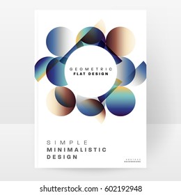 Memphis Geometric background Template for covers, flyers, banners, posters and placards, may be used for presentations and books, EPS10 vector illustration