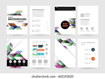 Memphis Geometric background Template for covers, flyers, banners, posters and placards, may be used for presentations and books, EPS10 vector illustration