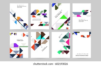 Memphis Geometric background Template for covers, flyers, banners, posters and placards, may be used for presentations and books, EPS10 vector illustration