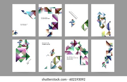 Memphis Geometric background Template for covers, flyers, banners, posters and placards, may be used for presentations and books, EPS10 vector illustration