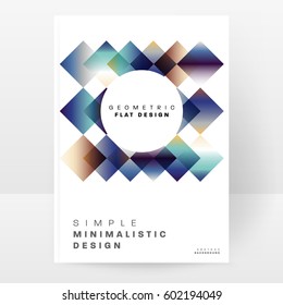 Memphis Geometric background Template for covers, flyers, banners, posters and placards, may be used for presentations and books, EPS10 vector illustration