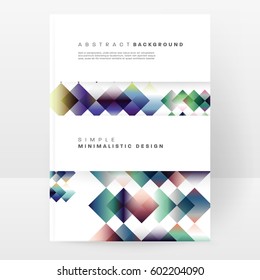 Memphis Geometric background Template for covers, flyers, banners, posters and placards, may be used for presentations and books, EPS10 vector illustration