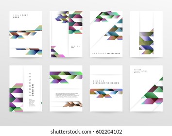 Memphis Geometric background Template for covers, flyers, banners, posters and placards, may be used for presentations and books, EPS10 vector illustration