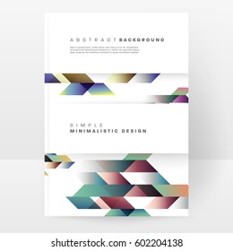 Memphis Geometric background Template for covers, flyers, banners, posters and placards, may be used for presentations and books, EPS10 vector illustration