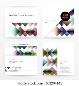 Memphis Geometric background Template for covers, flyers, banners, posters and placards, may be used for presentations and books, EPS10 vector illustration