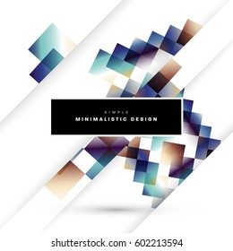 Memphis Geometric background Template for covers, flyers, banners, posters and placards, may be used for presentations and books, EPS10 vector illustration