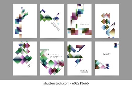 Memphis Geometric background Template for covers, flyers, banners, posters and placards, may be used for presentations and books, EPS10 vector illustration
