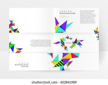 Memphis Planilla de fondo geométrico para cubiertas, volantes, pancartas, carteles y carteles, se puede usar para presentaciones y libros, ilustración del vector EPS10