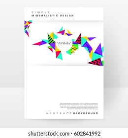 Memphis Geometrischer Hintergrund Vorlage für Cover, Flyer, Banner, Plakate und Plakate, kann für Präsentationen und Bücher verwendet werden, EPS10 Vektorgrafik