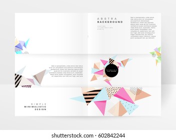 Memphis Geometrischer Hintergrund Vorlage für Cover, Flyer, Banner, Plakate und Plakate, kann für Präsentationen und Bücher verwendet werden, EPS10 Vektorgrafik