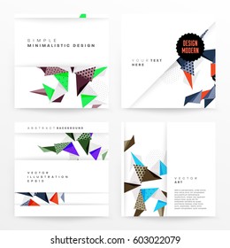 Memphis Planilla de fondo geométrico para cubiertas, volantes, pancartas, carteles y carteles, se puede usar para presentaciones y libros, ilustración del vector EPS10