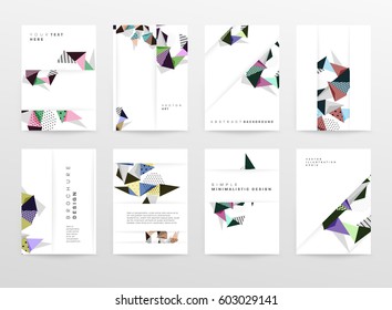 Memphis Geometric background Template for covers, flyers, banners, posters and placards, may be used for presentations and books, EPS10 vector illustration