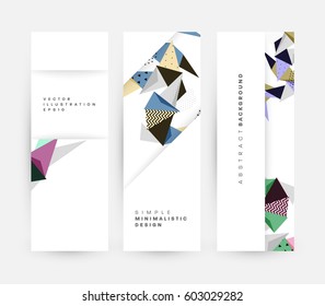 Memphis Geometric background Template for covers, flyers, banners, posters and placards, may be used for presentations and books, EPS10 vector illustration