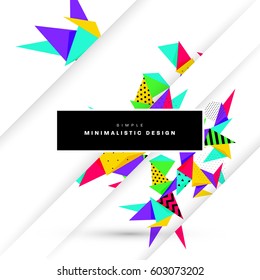 Memphis Planilla de fondo geométrico para cubiertas, volantes, pancartas, carteles y carteles, se puede usar para presentaciones y libros, ilustración del vector EPS10