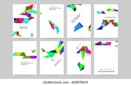 Memphis Planilla de fondo geométrico para cubiertas, volantes, pancartas, carteles y carteles, se puede usar para presentaciones y libros, ilustración del vector EPS10