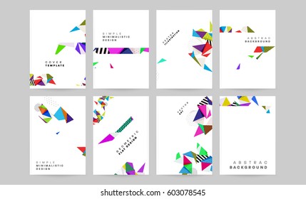 Memphis Planilla de fondo geométrico para cubiertas, volantes, pancartas, carteles y carteles, se puede usar para presentaciones y libros, ilustración del vector EPS10