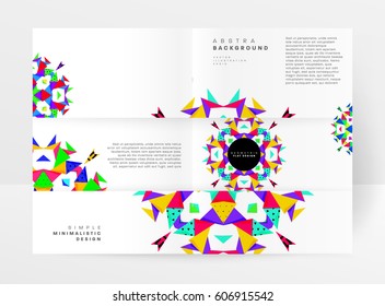Memphis Planilla de fondo geométrico para cubiertas, volantes, pancartas, carteles y carteles, se puede usar para presentaciones y libros, ilustración del vector EPS10
