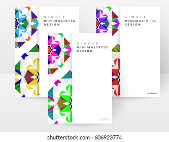 Memphis Geometric background Template for covers, flyers, banners, posters and placards, may be used for presentations and books, EPS10 vector illustration