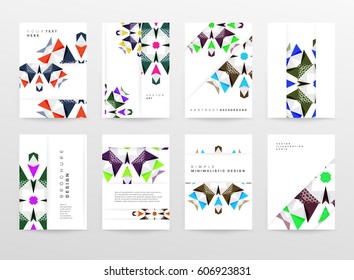 Memphis Geometric background Template for covers, flyers, banners, posters and placards, may be used for presentations and books, EPS10 vector illustration