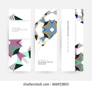 Memphis Planilla de fondo geométrico para cubiertas, volantes, pancartas, carteles y carteles, se puede usar para presentaciones y libros, ilustración del vector EPS10