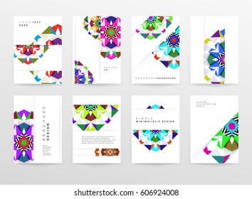 Memphis Geometric background Template for covers, flyers, banners, posters and placards, may be used for presentations and books, EPS10 vector illustration