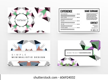 Memphis Geometrischer Hintergrund Vorlage für Cover, Flyer, Banner, Plakate und Plakate, kann für Präsentationen und Bücher verwendet werden, EPS10 Vektorgrafik