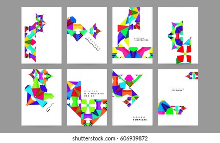Memphis Planilla de fondo geométrico para cubiertas, volantes, pancartas, carteles y carteles, se puede usar para presentaciones y libros, ilustración del vector EPS10