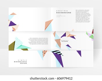 Memphis Geometrischer Hintergrund Vorlage für Cover, Flyer, Banner, Plakate und Plakate, kann für Präsentationen und Bücher verwendet werden, EPS10 Vektorgrafik