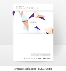 Memphis Planilla de fondo geométrico para cubiertas, volantes, pancartas, carteles y carteles, se puede usar para presentaciones y libros, ilustración del vector EPS10