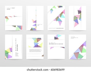 Memphis Geometric background Template for covers, flyers, banners, posters and placards, may be used for presentations and books, EPS10 vector illustration
