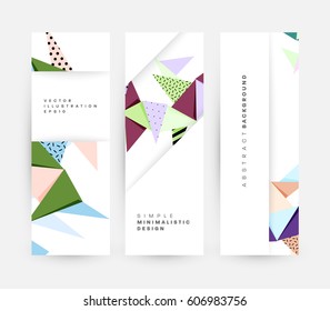 Memphis Geometric background Template for covers, flyers, banners, posters and placards, may be used for presentations and books, EPS10 vector illustration