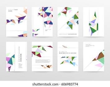 Memphis Geometric background Template for covers, flyers, banners, posters and placards, may be used for presentations and books, EPS10 vector illustration